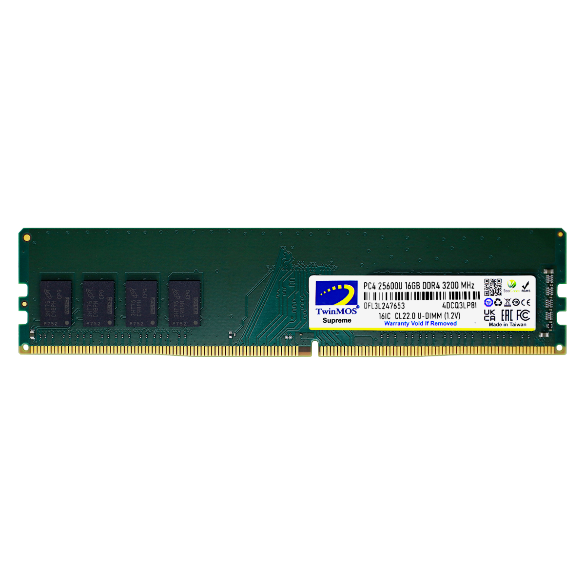 16 Gb Ddr4 3200mhz Twinmos Cl22 1.2v