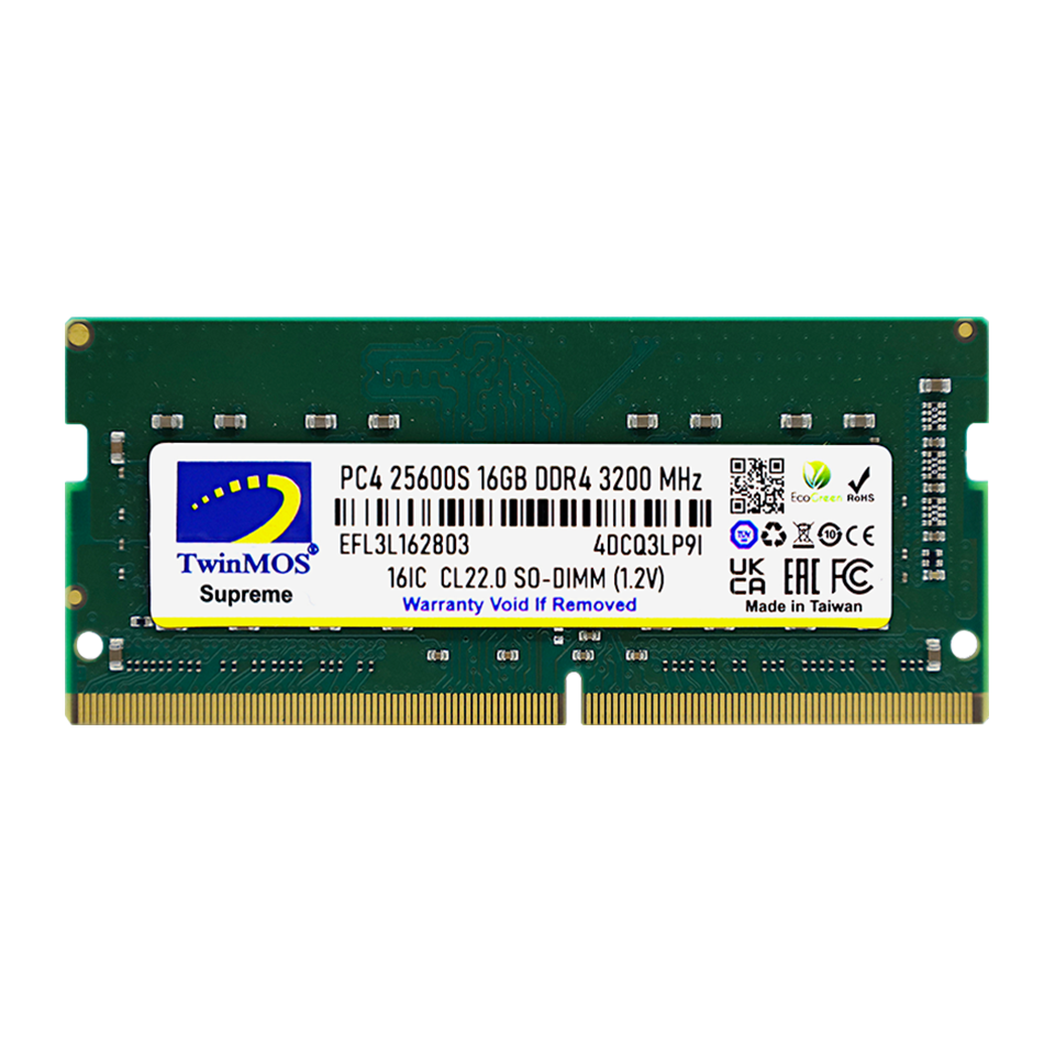 16 Gb Ddr4 3200Mhz Twinmos Cl22 1.2V Sodimm