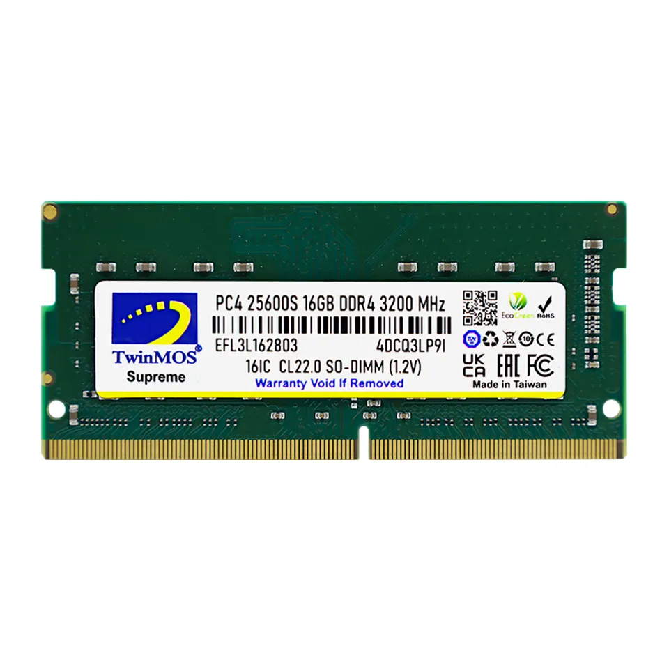 16 Gb Ddr4 3200Mhz Twinmos Cl22 1.2V Sodimm