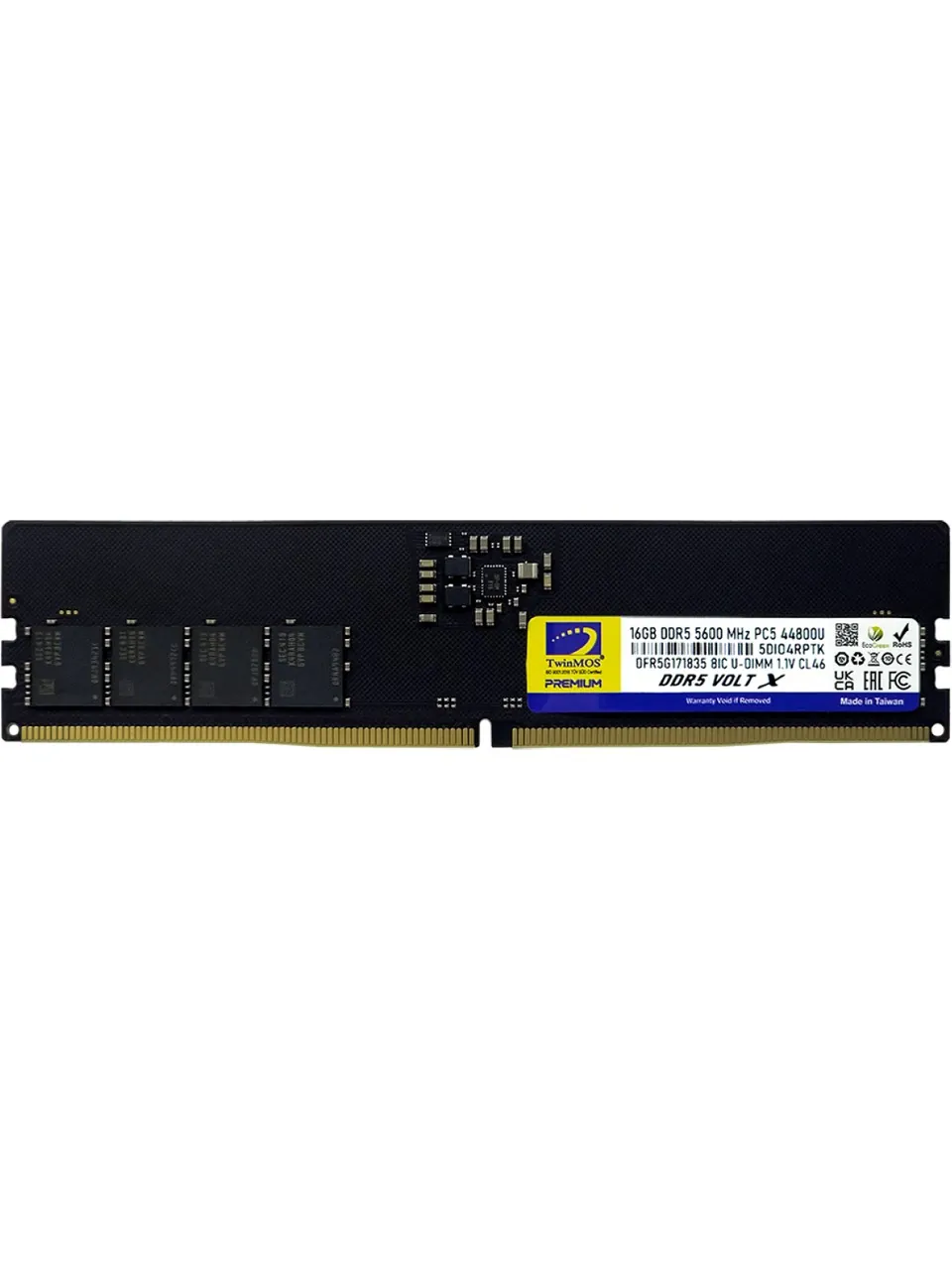 16 Gb Ddr5 5600mhz Twinmos Cl46 1.1v (TMD516GB5600U46WO)