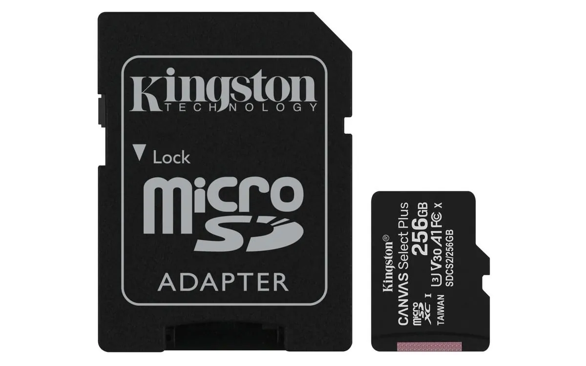 256 GB Kingston Canvas Select Micro SDHC UHS-I 100MB/s (SDCS2/256GB)