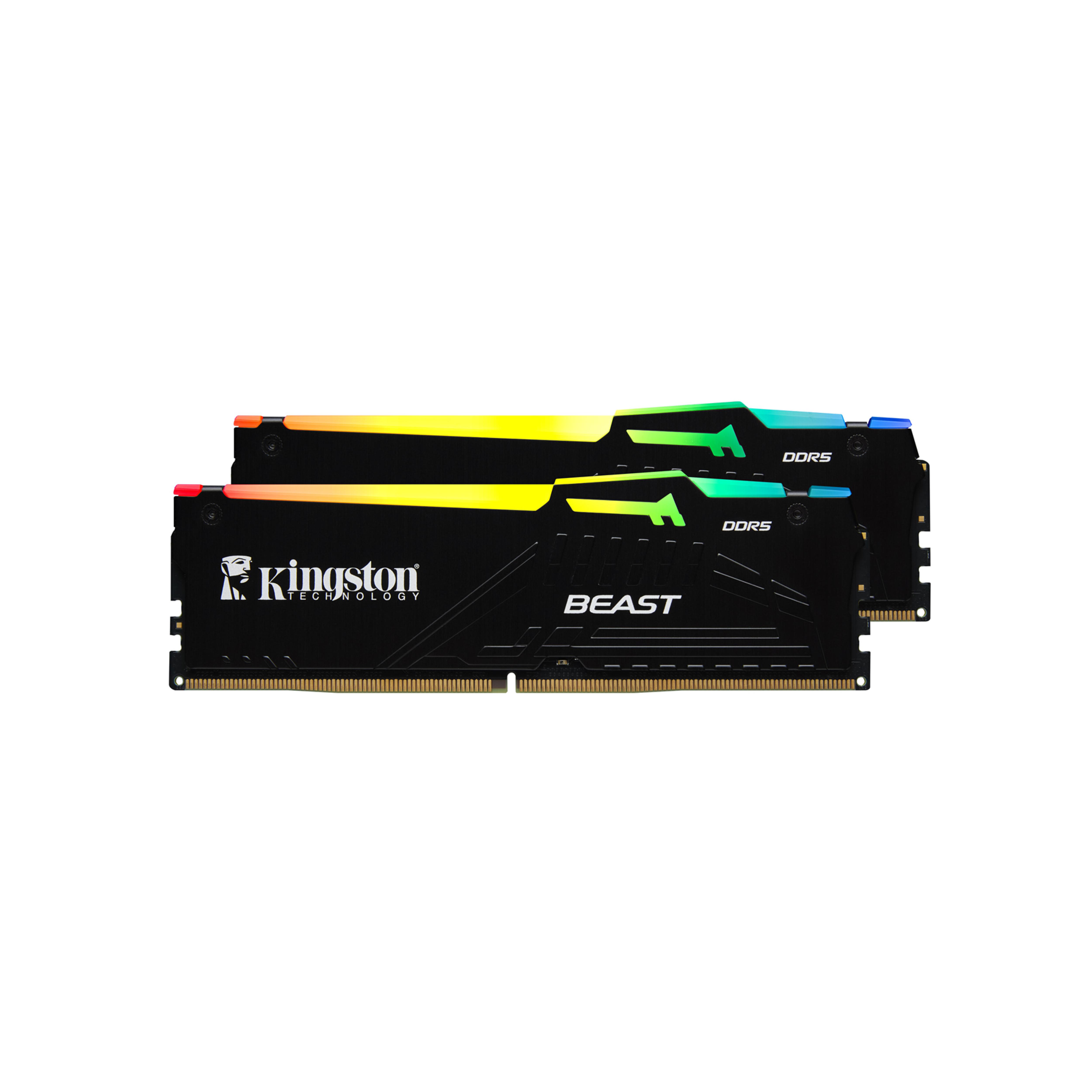 32 Gb (2x16gb) Ddr5 6000mhz Kingston Beast Rgb Cl36 Expo (Kf560c36bbe2ak2-32tr)