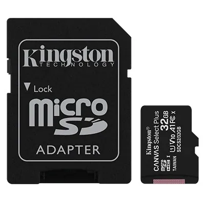 32 Gb Kingston Canvas Select Plus Micro Sdhc Uhs-1 Class 10 100Mb/S (SDCS2/32Gb)