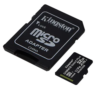 32 Gb Kingston Canvas Select Plus Micro Sdhc Uhs-1 Class 10 100Mb/S (SDCS2/32Gb)