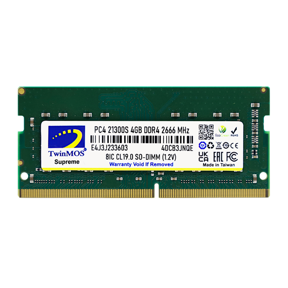 4 Gb Ddr4 2666mhz Twinmos Cl19 1.2v Sodimm (Mdd44gb2666n)