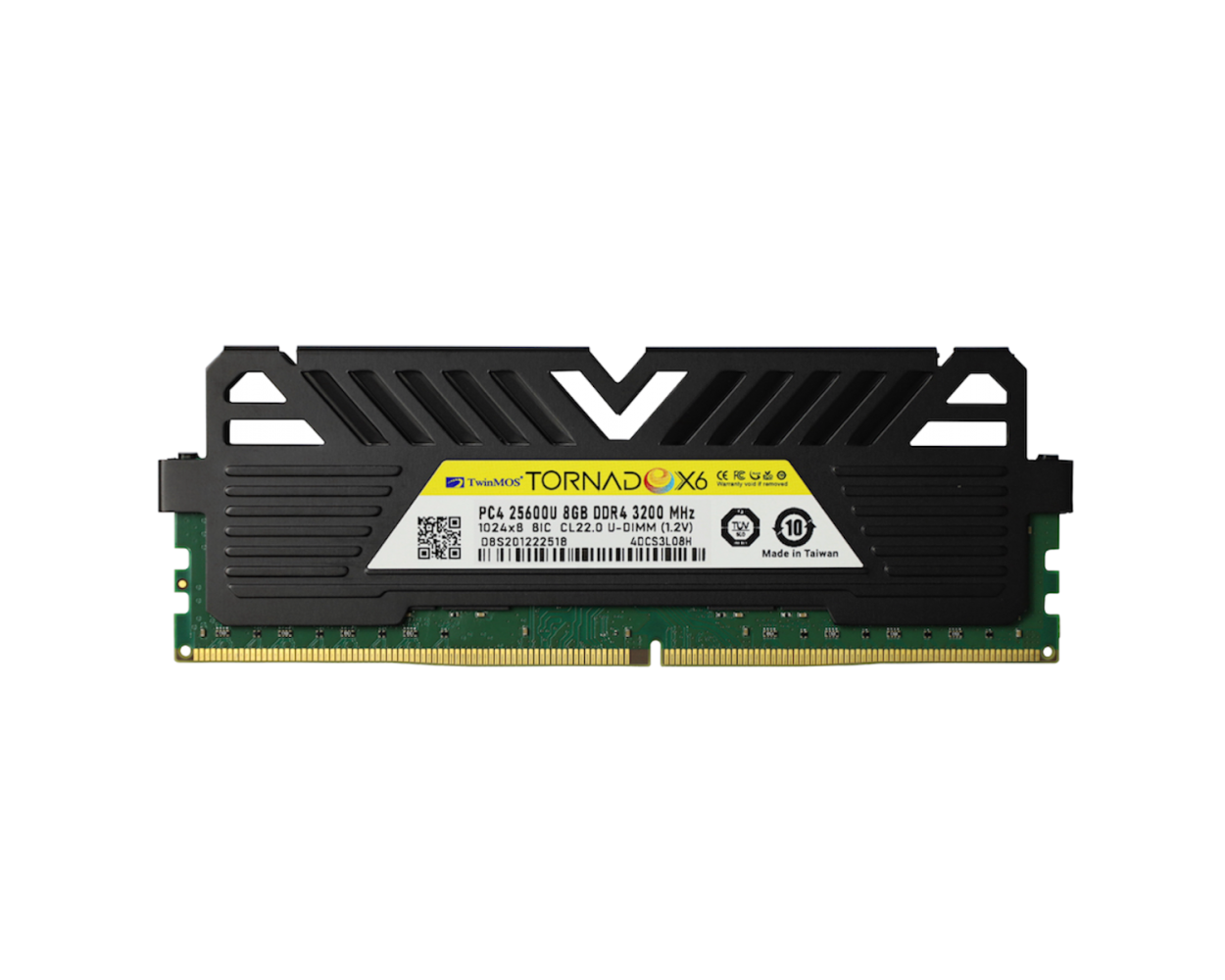 8 Gb Ddr4 3200mhz Twinmos TornadoX6 Cl22 1.2v Soğutuculu