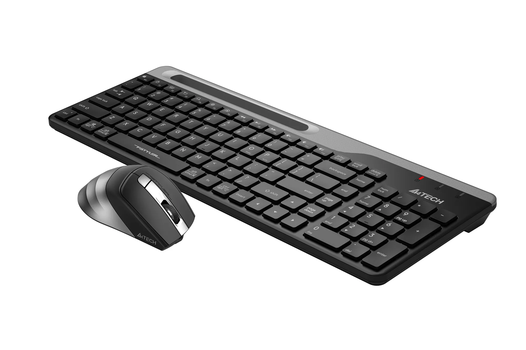 A4 Tech FB2535C Kablosuz Q Multimedya Klavye + Optik Mouse Set Gri