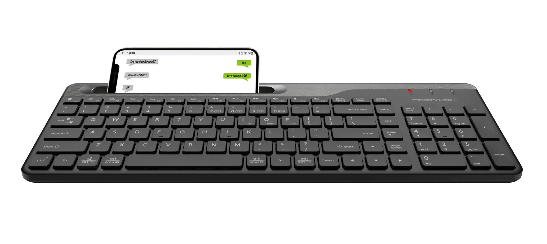 A4 Tech Fbk25 Kablosuz Q Multimedia Klavye Siyah