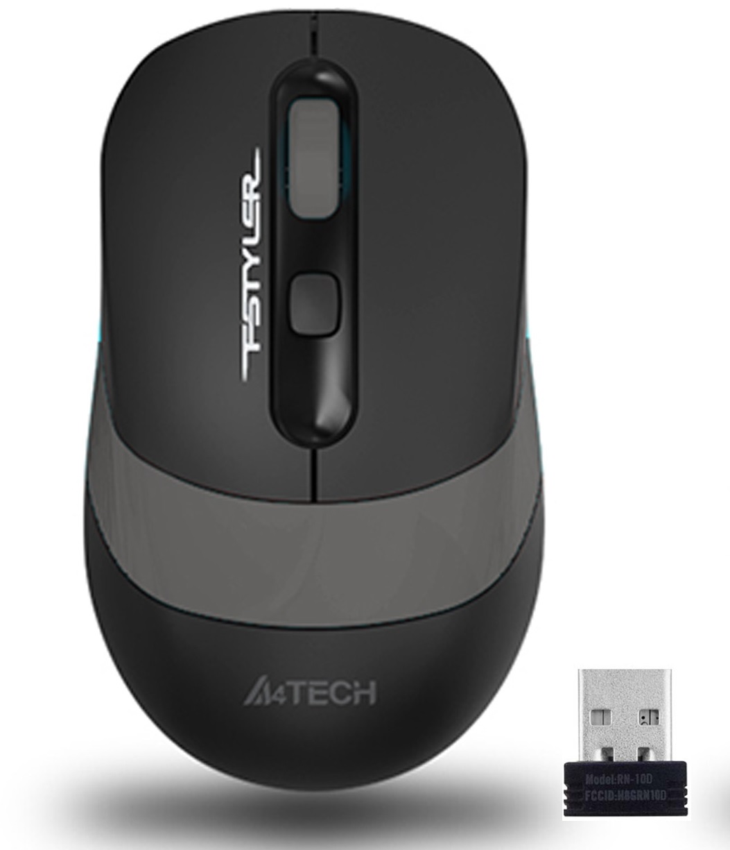 A4 Tech FG10 Kablosuz Optik Mouse Siyah/Gri
