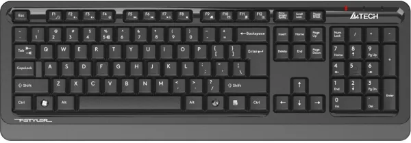 A4 Tech FG1035 USB Kablosuz Q Klavye + Mouse Set Gri