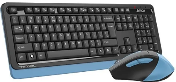 A4 Tech FG1035 USB Kablosuz Q Klavye + Mouse Set Mavi