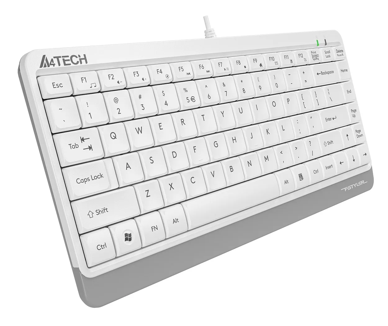 A4 Tech FK11 USB Kablolu Q Multimedia Mini Klavye Beyaz