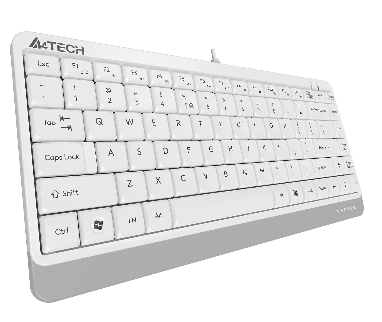 A4 Tech FK11 USB Kablolu Q Multimedia Mini Klavye Beyaz