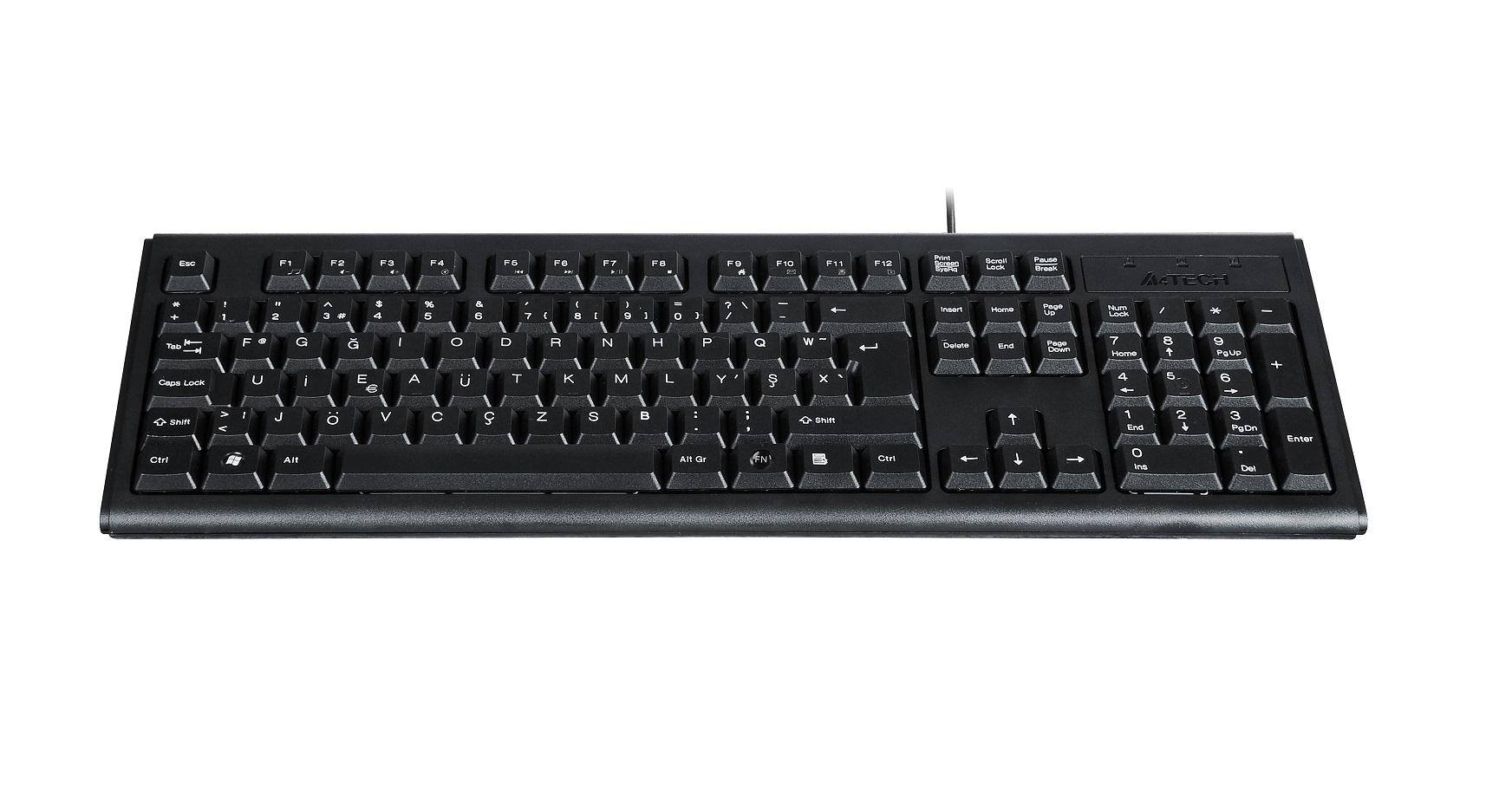 A4 Tech KM-720 USB F Kablolu Klavye Siyah