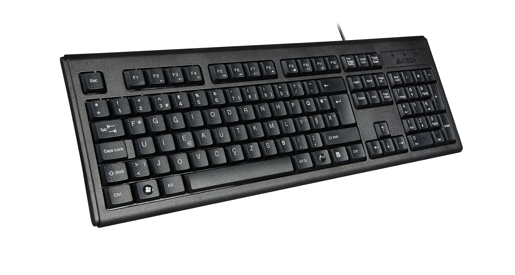 A4 Tech KM-720 USB F Kablolu Klavye Siyah