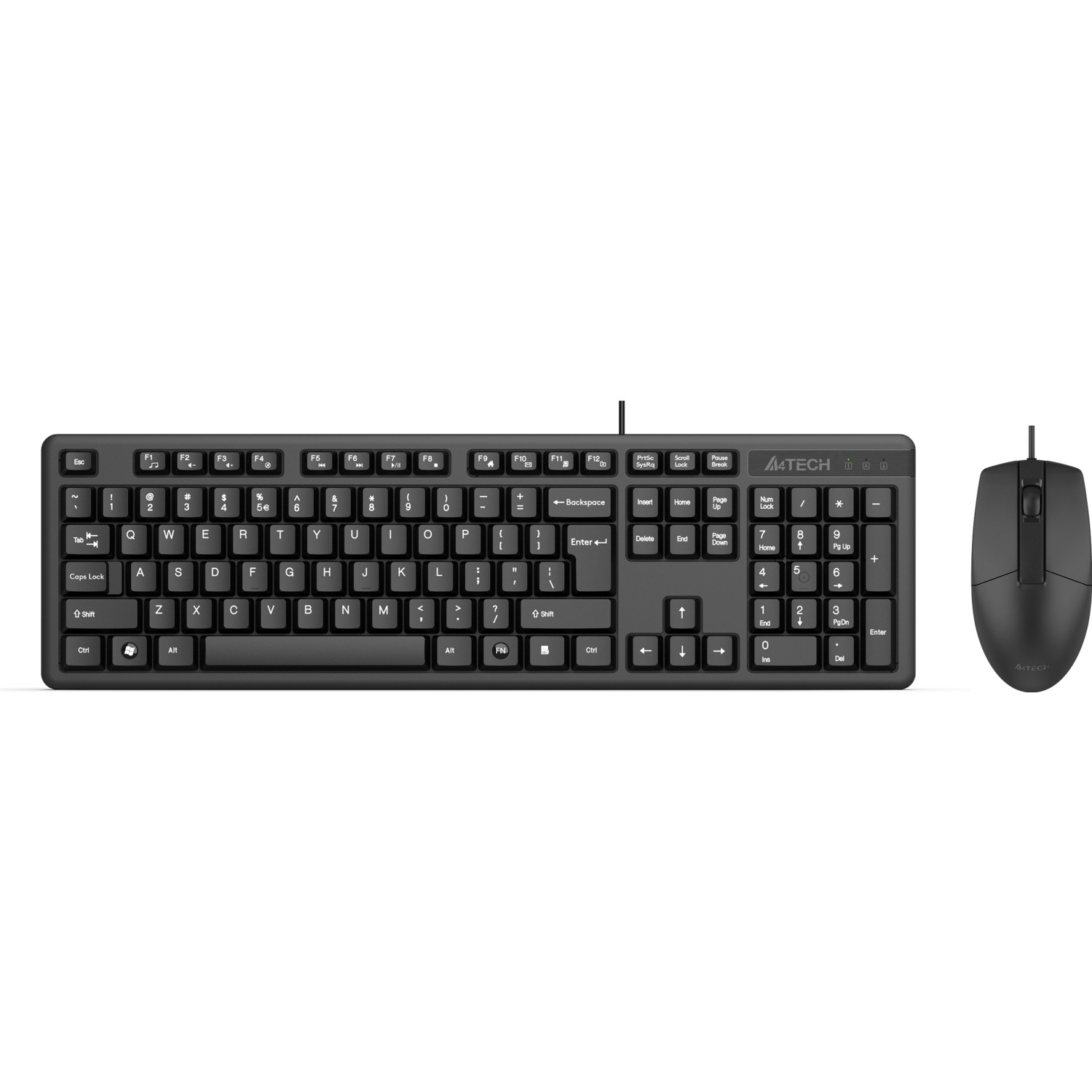 A4 Tech KR-3330 USB Multimedia Kablolu Q Klavye + Optik Mouse Set