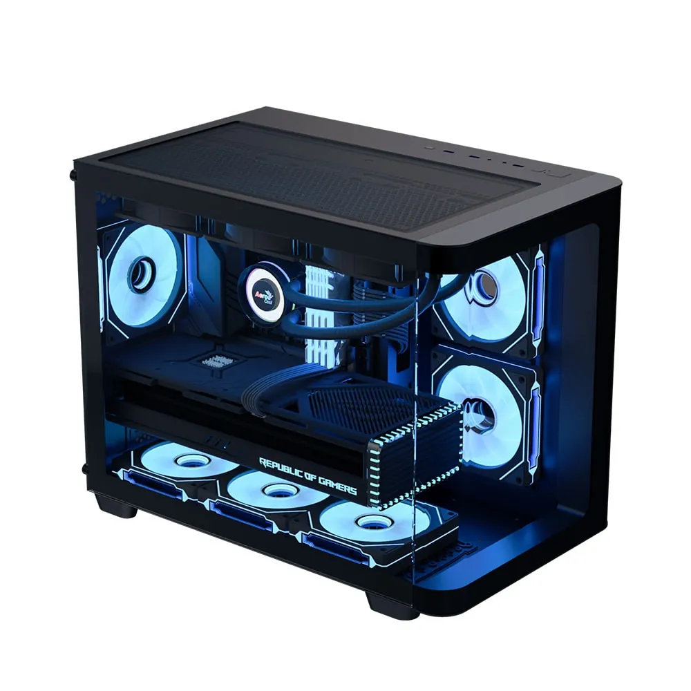 Aerocool P300C 3x12cm ARGB Fan USB3.0 Siyah mATX Kasa