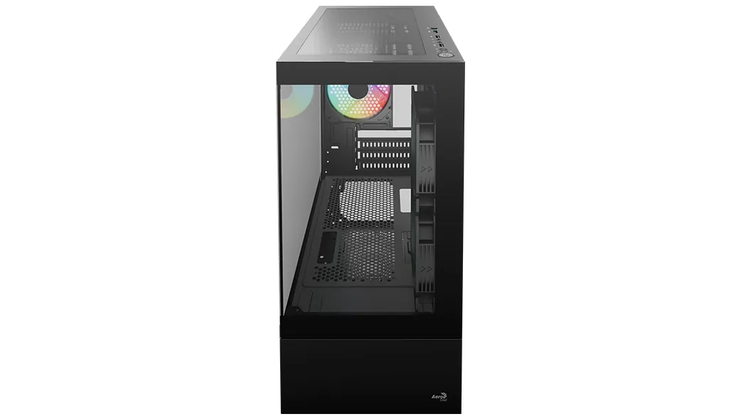 Aerocool Viewport Mini 3x12cm Fan USB3.0 Temperli Cam Siyah mATX Kasa (AE-VPORT)