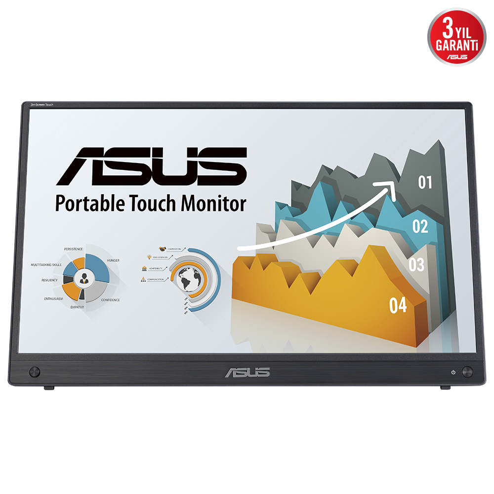Asus 15.6" Zenscreen Touch MB16AHT 1920x1080 5ms 60Hz IPS mHDMI/USB-C
