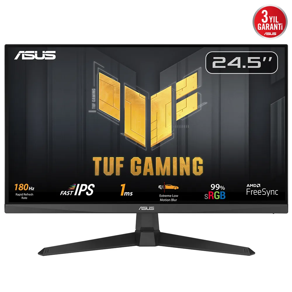 Asus 24.5" Tuf Gaming VG259Q3A 1920x1080 1ms 180Hz DP/HDMI VESA Speaker