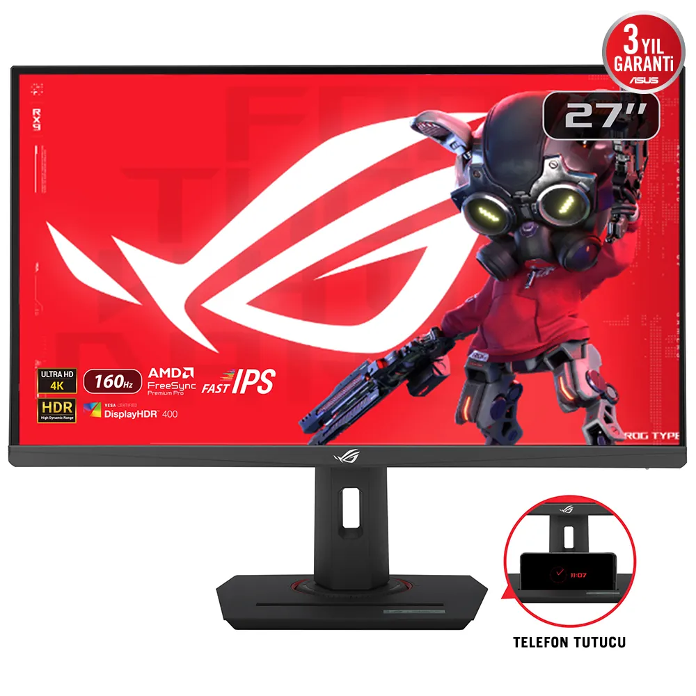 ASUS 27" ROG Strix XG27UCS 3840x2160 1ms 160Hz DP/HDMI/USB +VESA +PIVOT
