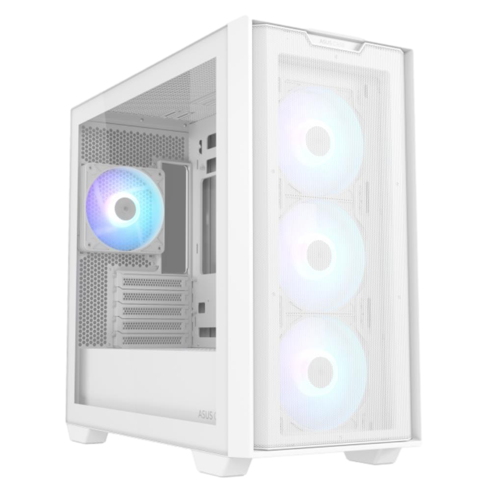 Asus A21 Plus USB 3.2 4x12cm ARGB Fan mATX Beyaz Kasa