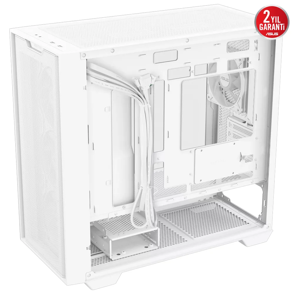 Asus A21 Plus USB 3.2 4x12cm ARGB Fan mATX Beyaz Kasa