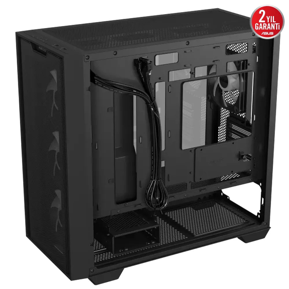 Asus A21 Plus USB 3.2 4x12cm ARGB Fan mATX Siyah Kasa