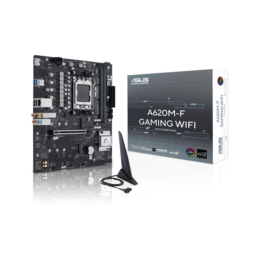 Asus A620M-F Gaming Wifi AM5 DDR5 Ses GLAN HDMI SATA3 USB3.2 mATX