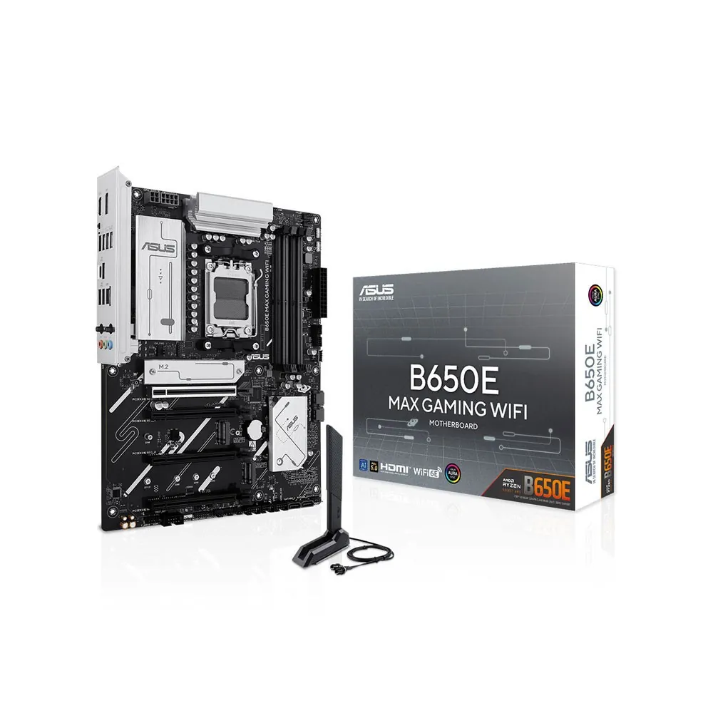 Asus B650E Max Gaming Wifi AM5 DDR5 Ses GLAN DP/HDMI SATA3 USB3.2 ATX