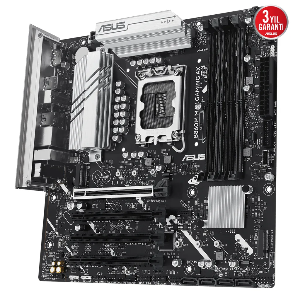 Asus B860M Max Gaming AX 1851P DDR5 Ses GLAN DP SATA3 USB3.2 mATX