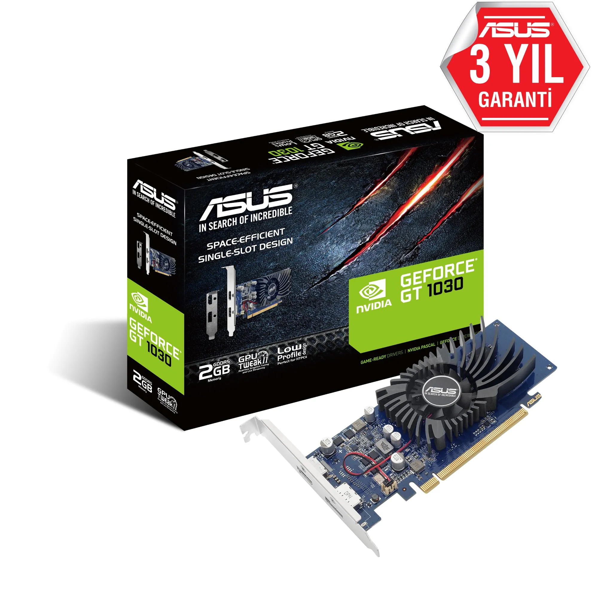 Asus GT1030 2GB GDDR5 64Bit DP/HDMI (GT1030-2G-BRK)