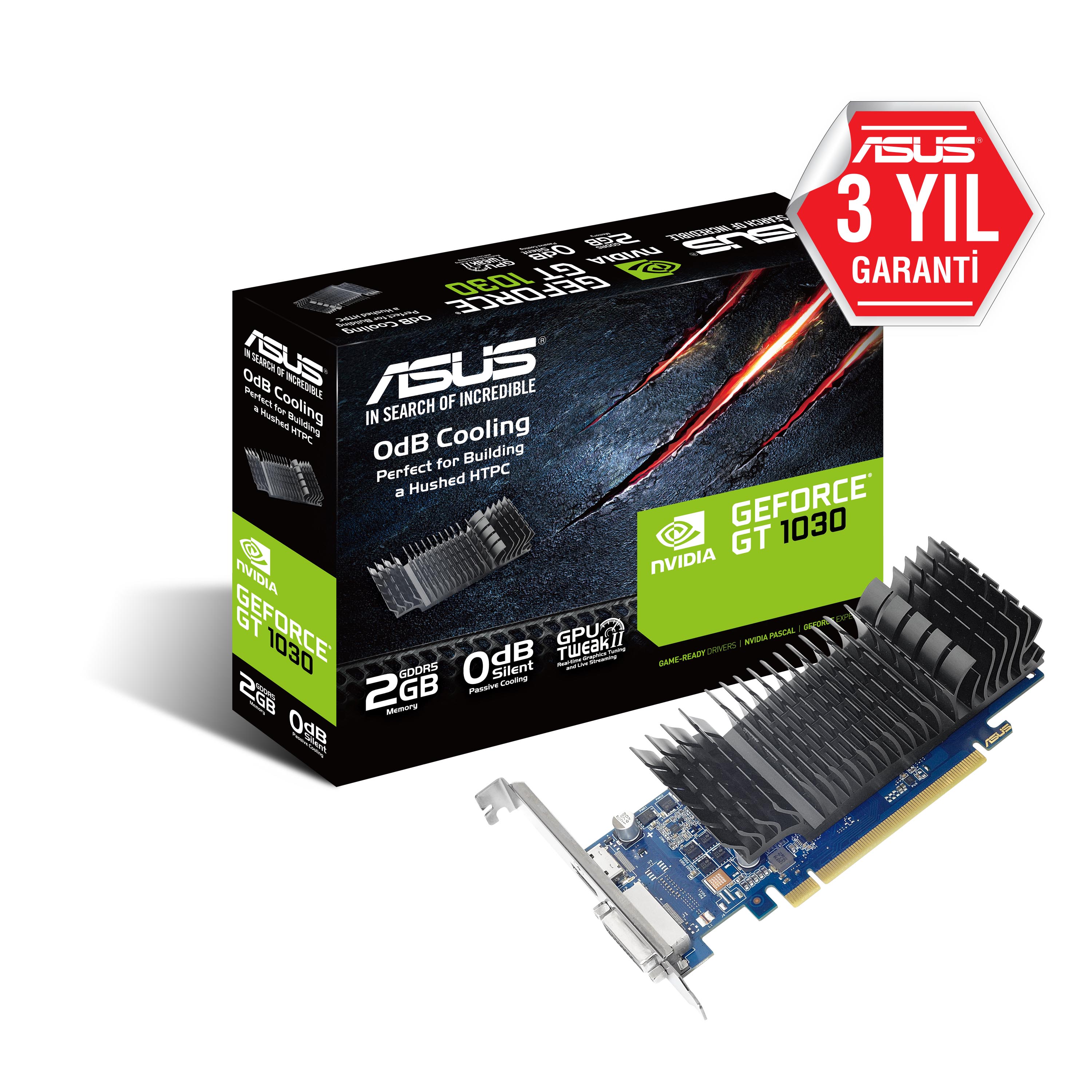 Asus Gt1030 2Gb Gddr5 64bit Hdmi/Dvi (Gt1030-Sl-2g-Brk)