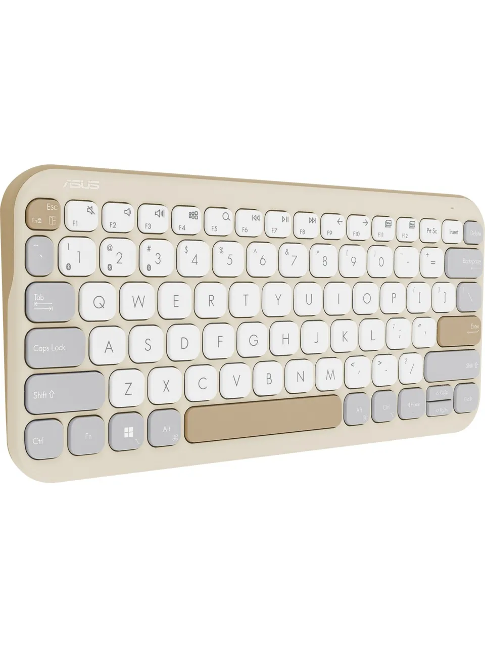 Asus KW100 Marshmallow Mini Kablosuz Bluetooth Sessiz Q Klavye Sarı