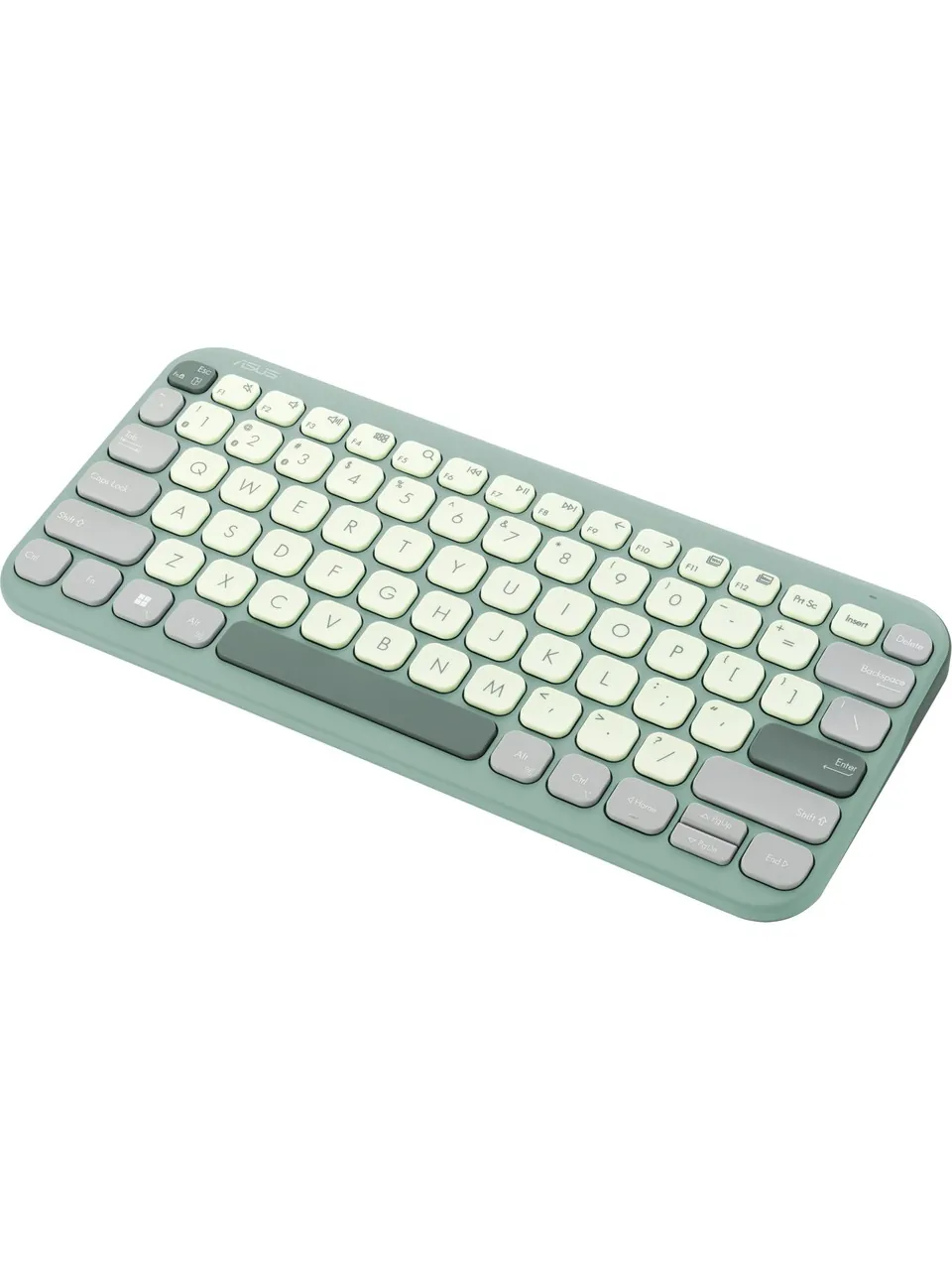 Asus KW100 Marshmallow Mini Kablosuz Bluetooth Sessiz Q Klavye Yeşil
