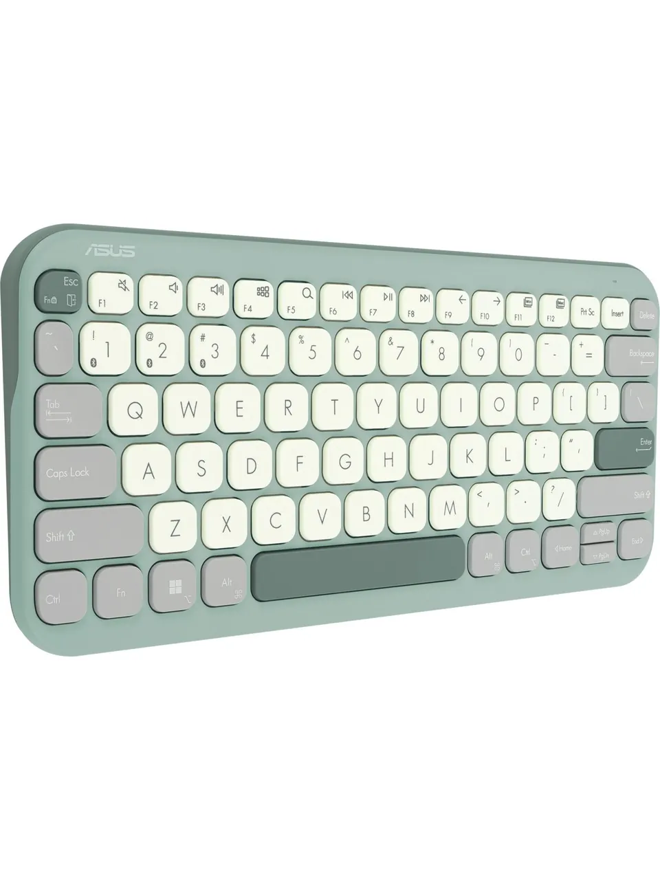 Asus KW100 Marshmallow Mini Kablosuz Bluetooth Sessiz Q Klavye Yeşil