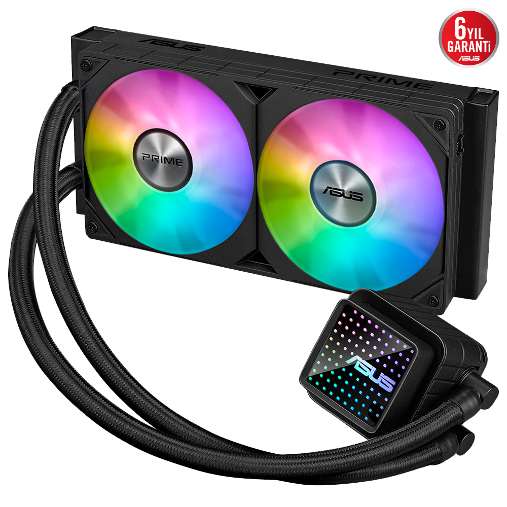 Asus Prime 2x12cm ARGB Sıvı İşlemci Soğutucu (Prime LC 240)