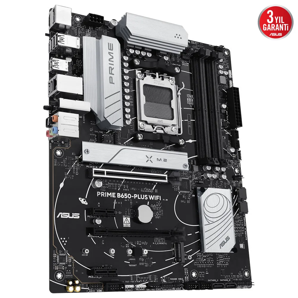 Asus Prime B650-Plus WiFi AM5 DDR5 Ses GLAN DP/HDMI SATA3 USB3.2 ATX