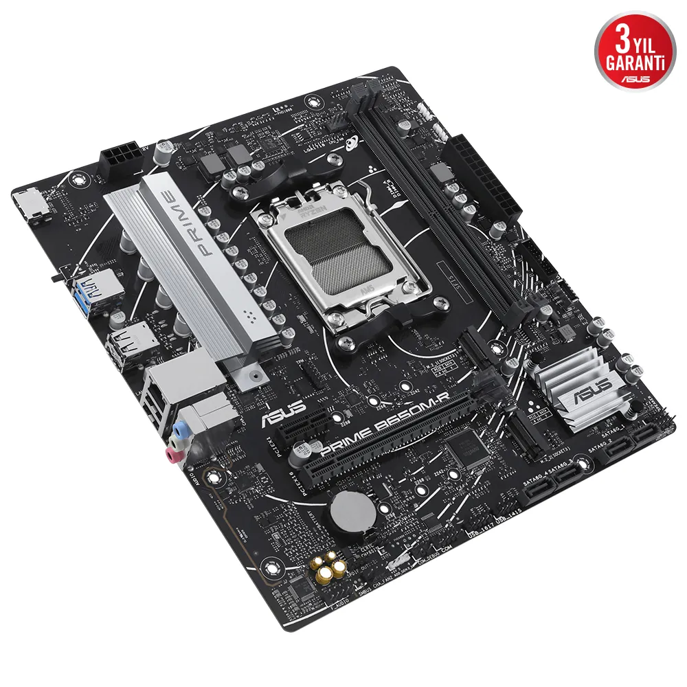 Asus Prime B650M-R AM5 DDR5 Ses Glan Hdmi Sata3 Usb2.0 Matx