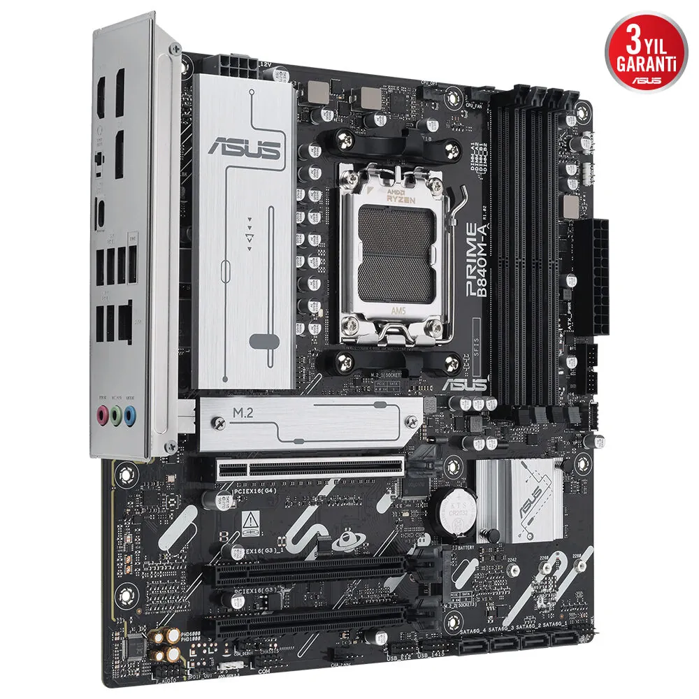 Asus Prime B840M-A-CSM AM5 DDR5 Ses Glan DP/HDMI Sata3 Usb3.2 Matx