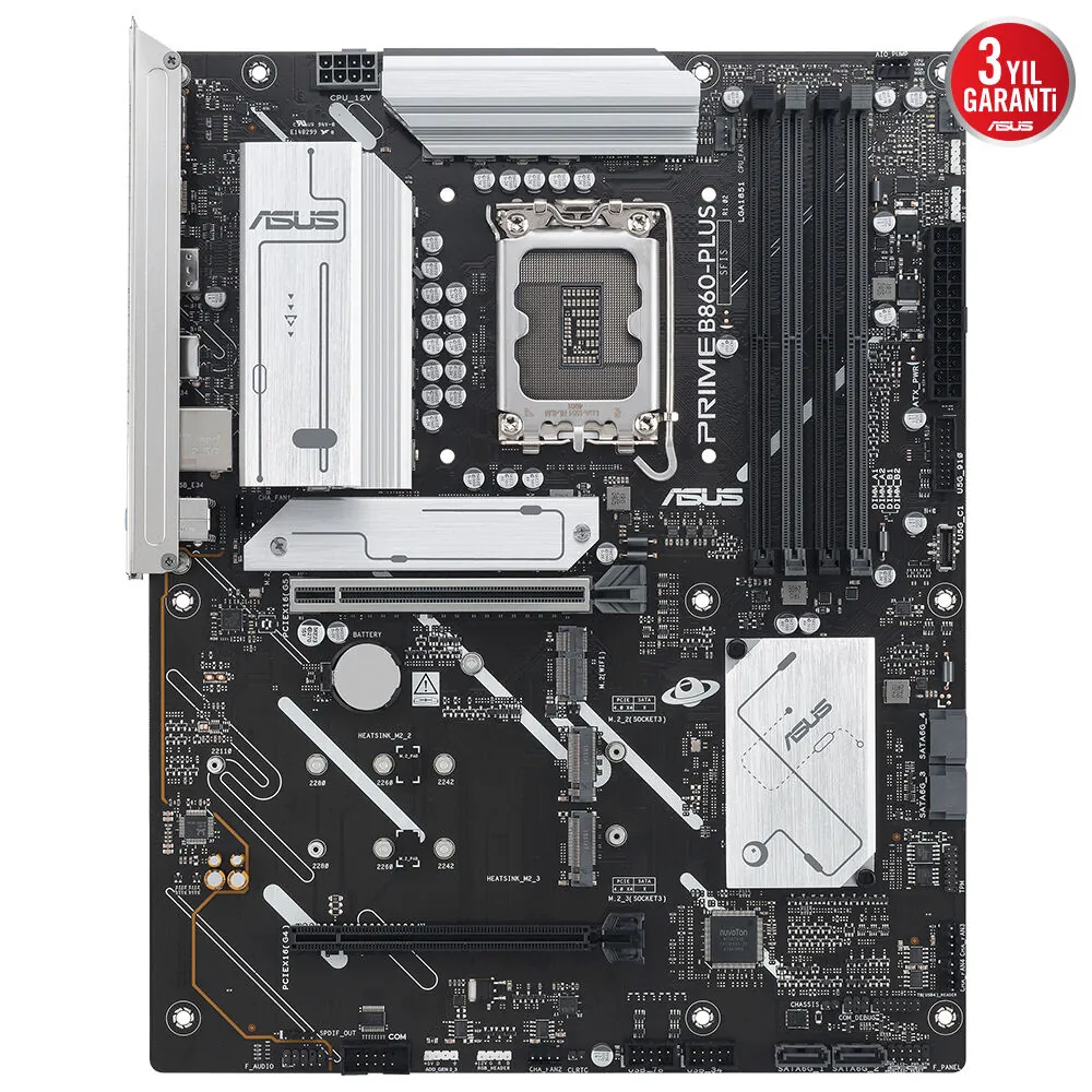 Asus Prime B860-Plus-CSM 1851P DDR5 Ses GLAN DP/HDMI SATA3 USB3.2 ATX