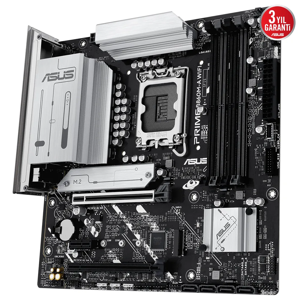 Asus Prime B860M-A WiFi 1851P DDR5 Ses GLAN DP/HDMI SATA3 USB3.2 mATX