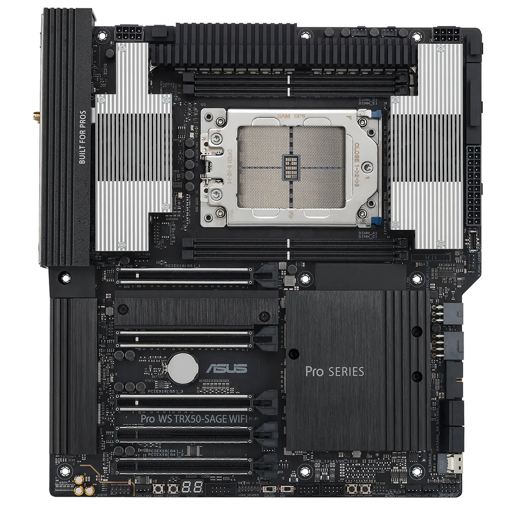 Asus Pro WS TRX50-Sage Wifi TR5 DDR5 Ses Glan Sata3 Usb2.0 Ceb