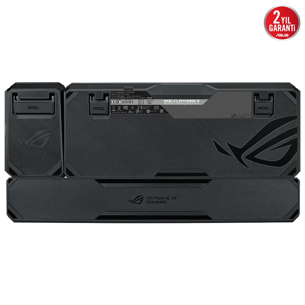Asus Rog Claymore II RX Red Optical Kablosuz Mekanik İngilizce Gaming Klavye