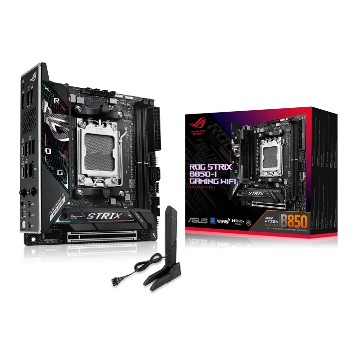 Asus Rog Strix B850-I Gaming Wifi Am5 Ddr5 Ses Glan Hdmi/Usb Sata3 Usb3.2 Mitx