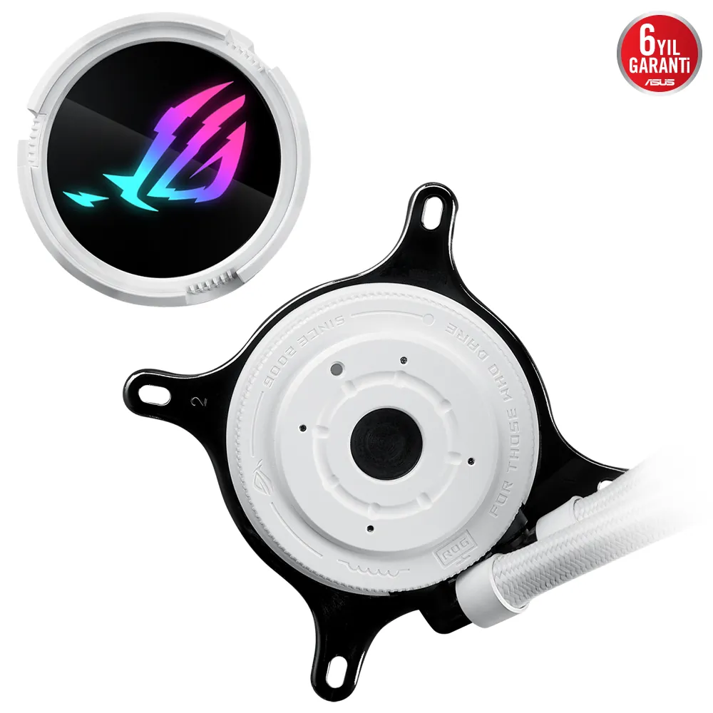 Asus Rog Strix LC III 240 2x12cm ARGB Fan 1700/AM5/AM4 Beyaz Sıvı Soğutucu