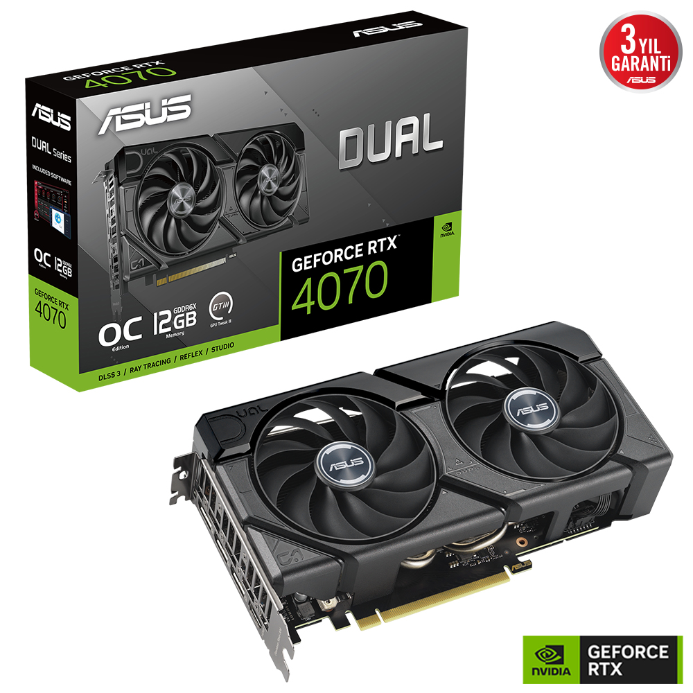 Asus RTX 4070 12GB GDDR6X 192bit 3xDP/HDMI (Dual-RTX4070-O12G-EVO)