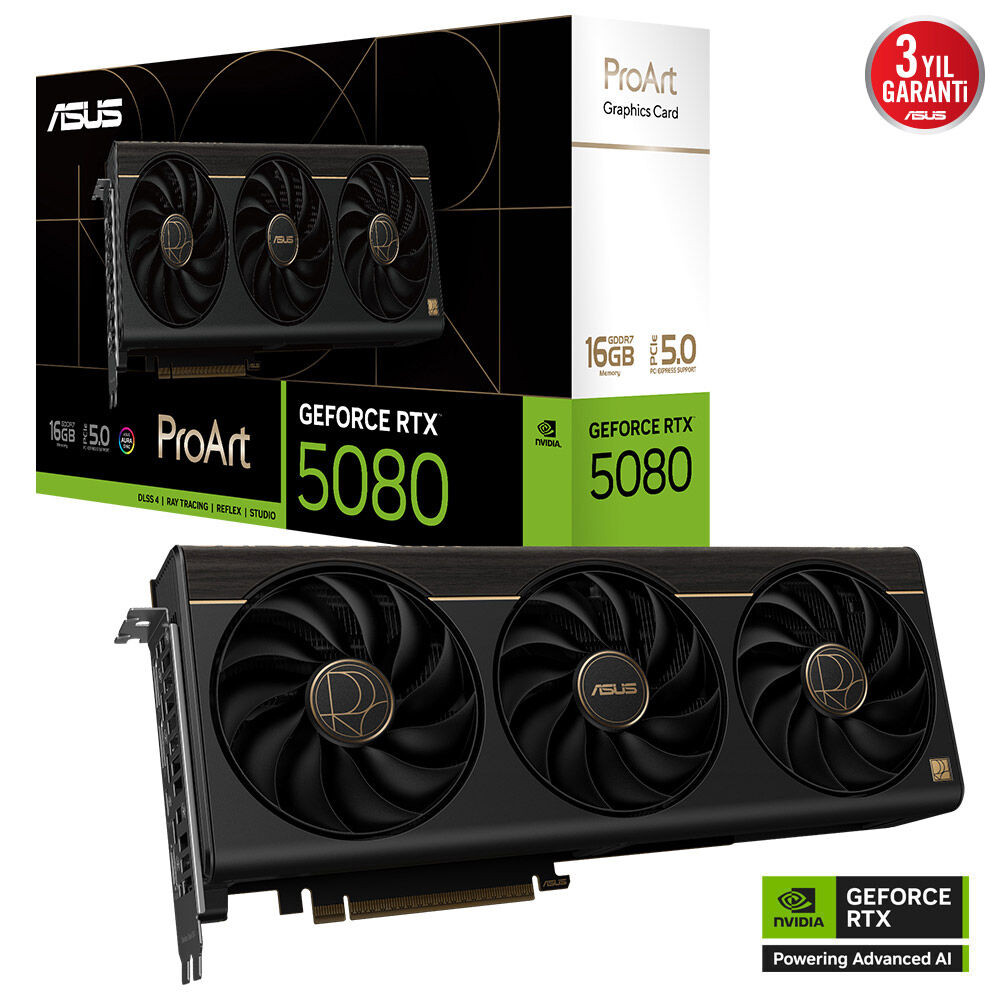 Asus Rtx5080 16gb Gddr7 256bit 2xdp/hdmi/usb (Proart-Rtx5080-O16g)