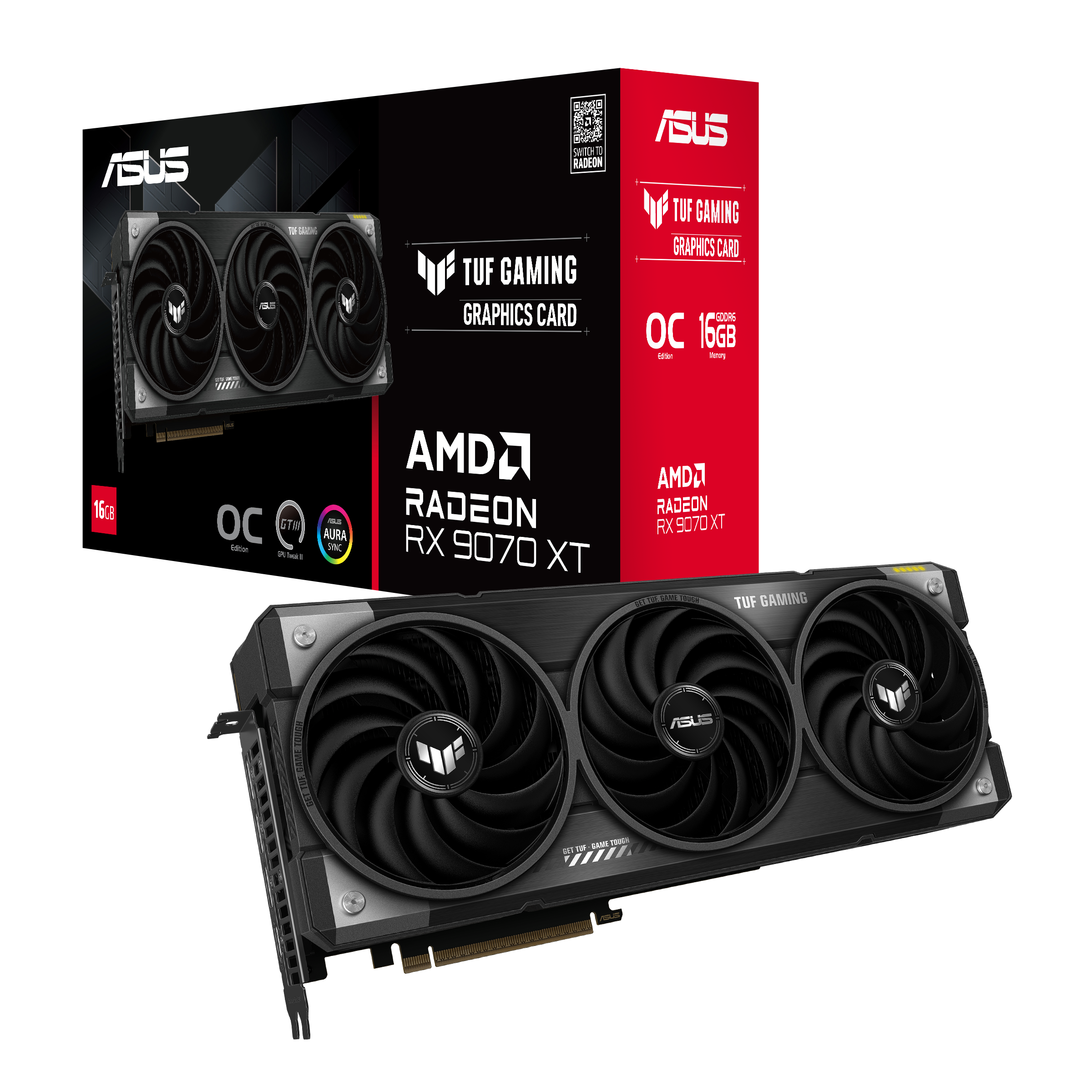 Asus Rx9070xt 16gb Gddr6 256bit 3xDP/HDMI (TUF-RX9070XT-O16G-Gaming)