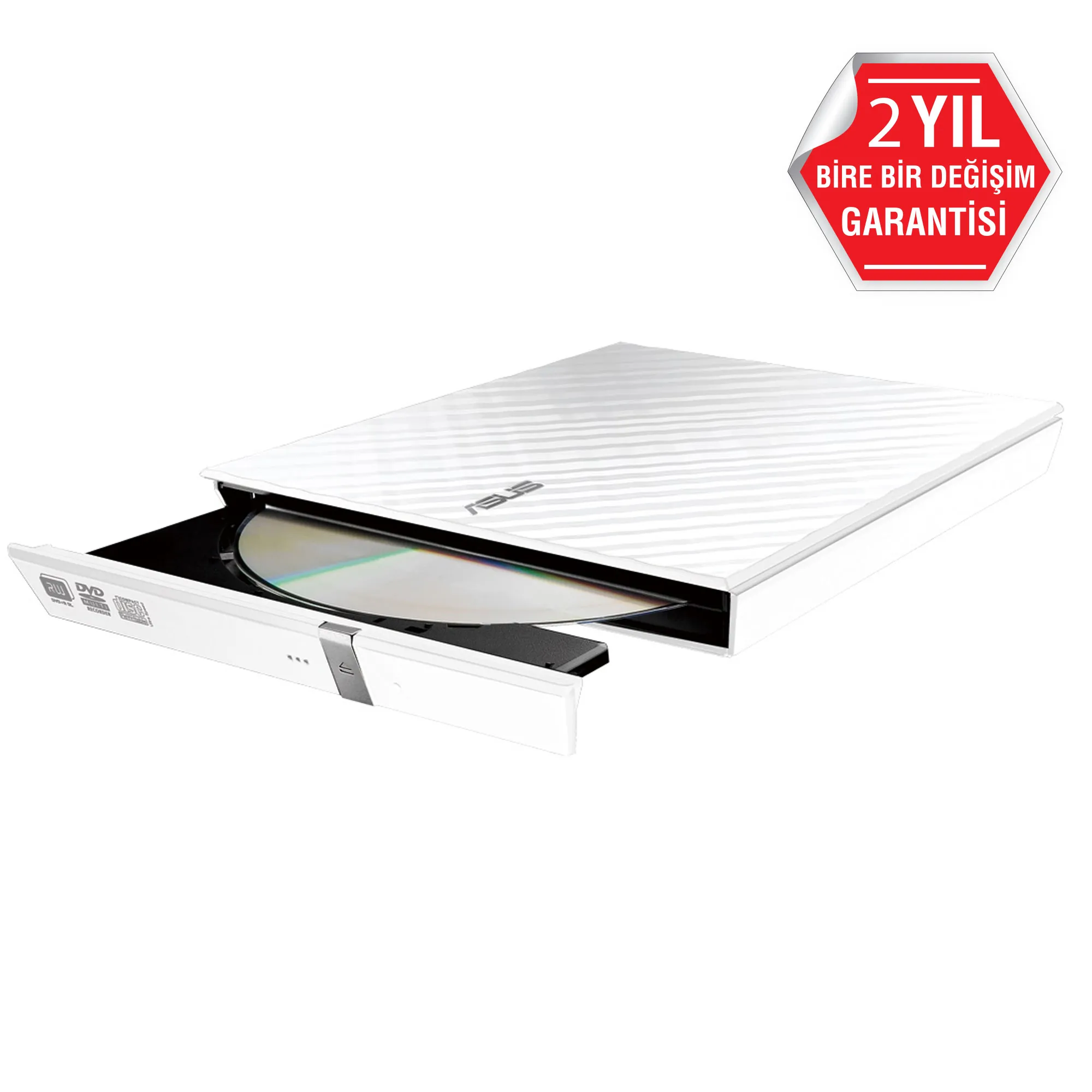 Asus SDRW-08D2S-U USB 2.0 8X DVD-RW Lite Harici Beyaz
